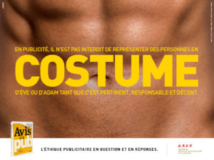 ARPP-Avis à la Pub - Costume