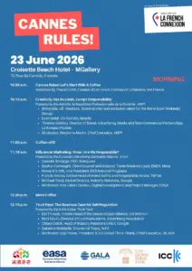 CANNES RULES - Detailed agenda with panelists