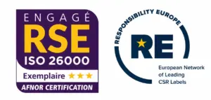 Logos Engagé RSE et Responsibility Europe
