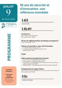 Programme de l'évènement FEBEA du 9 juillet 2026