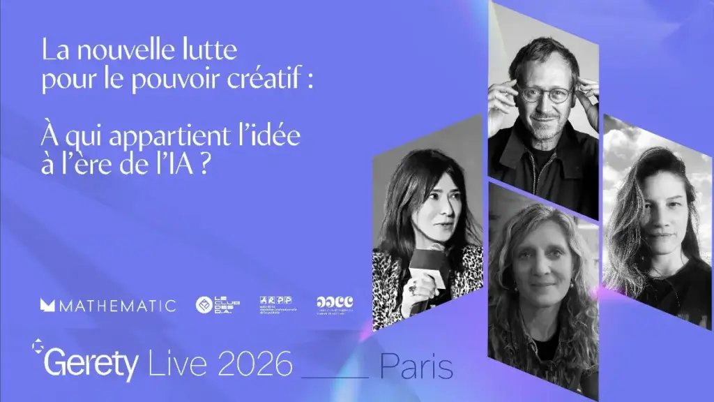 05.11.2026 – L&rsquo;ARPP, partenaire de la soirée Gerety Awards consacrée à la propriété des idées à l&rsquo;ère de l&rsquo;intelligence artificielle