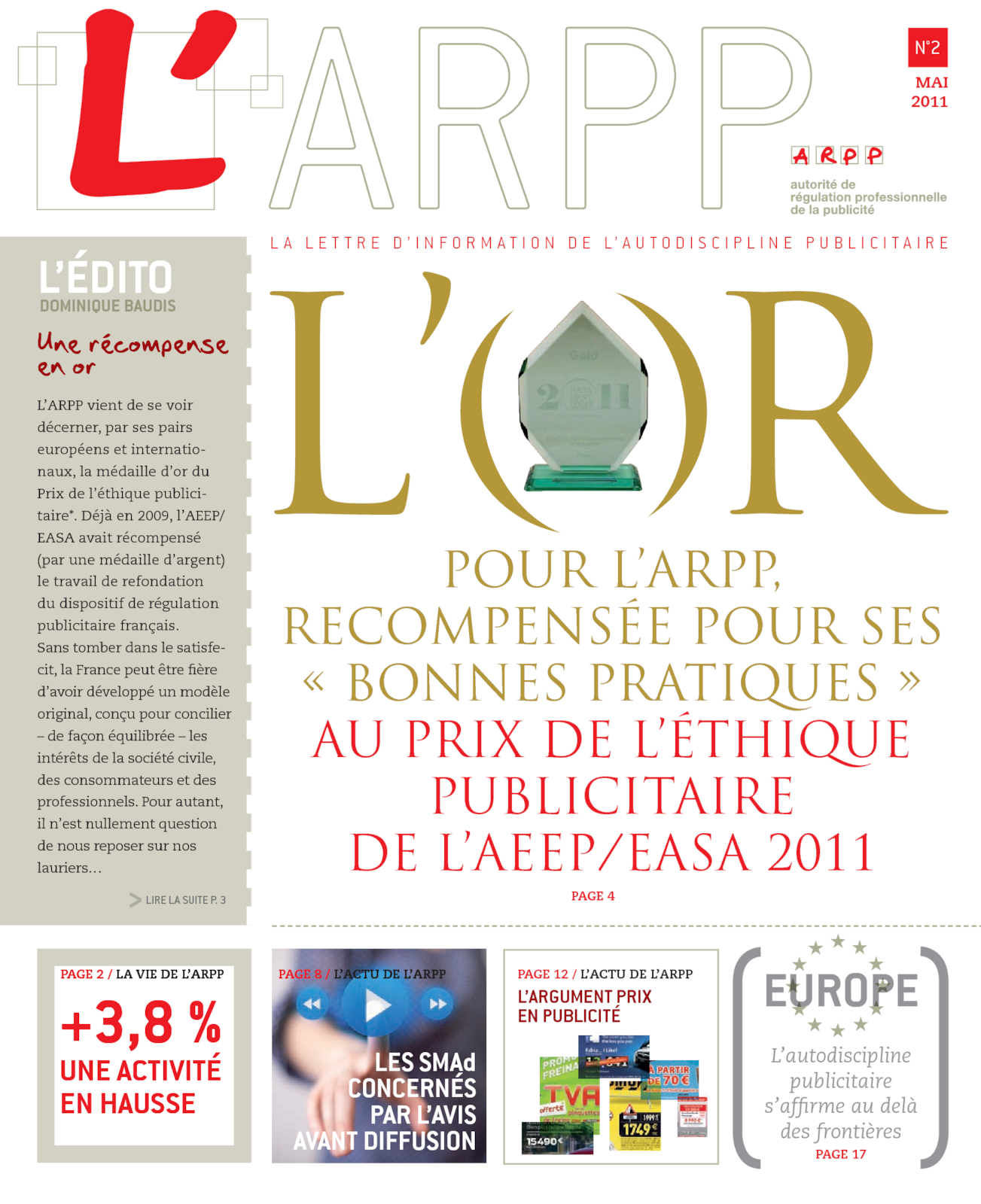 Lettre n°2 – Mai 2011