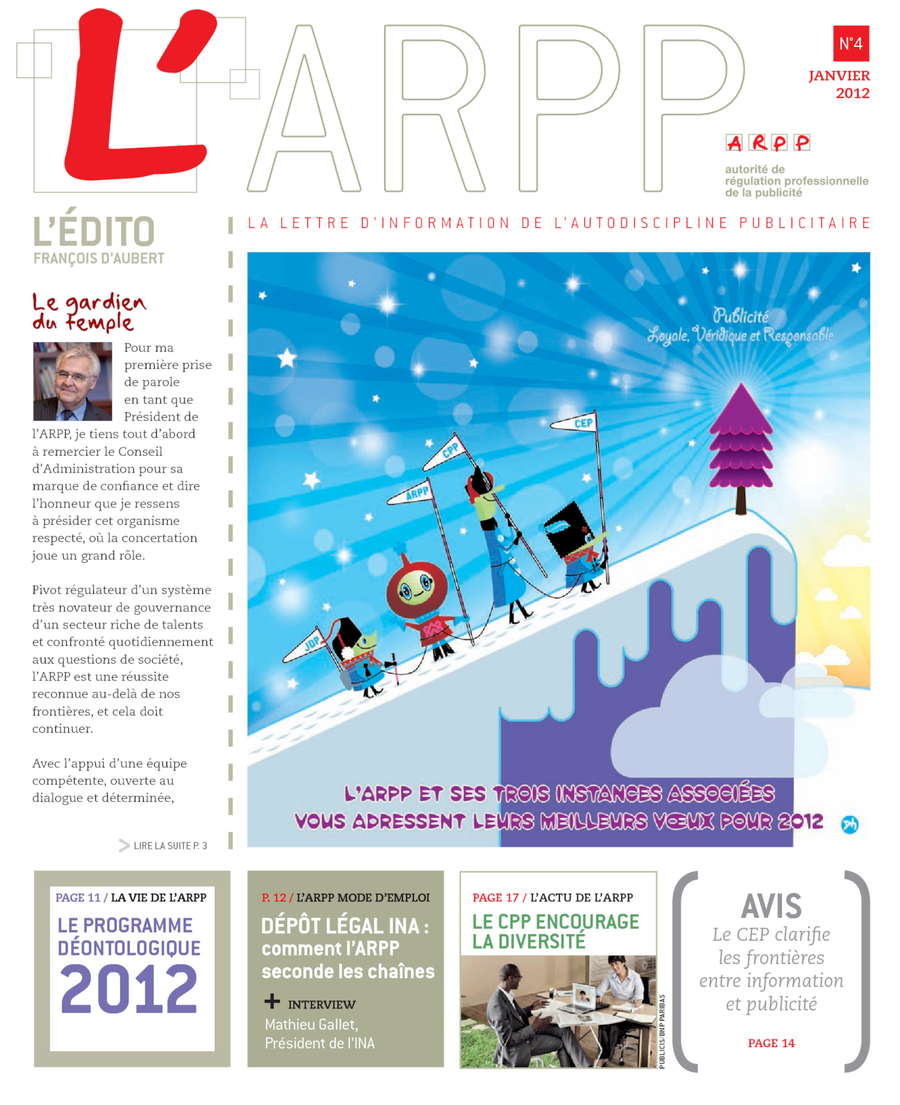 Lettre n°4 - Janvier 2012